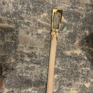 Aureum No 10 Beige Belt with Gold Buckle